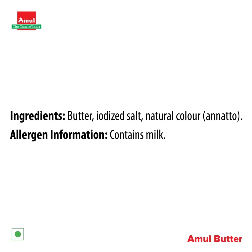 Amul School Pack Salted Butter Pasteurised, 100 Gm - Image 5