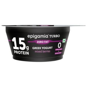 Epigamia Turbo 15g Protein Yogurt, Mixed Berries - 140g