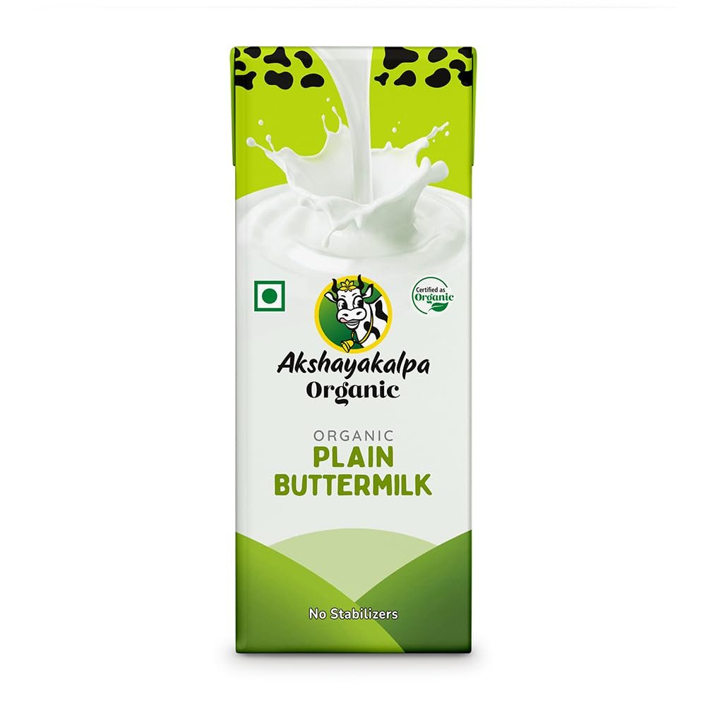 Akshayakalpa Organic Buttermilk Plain - Pack of 16 (200ml) - Image 2