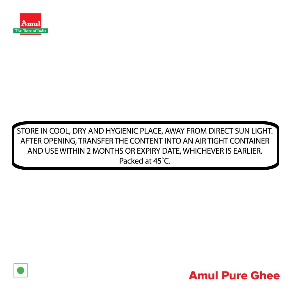 Amul Pure Ghee, 1 Liter Carton - Image 7