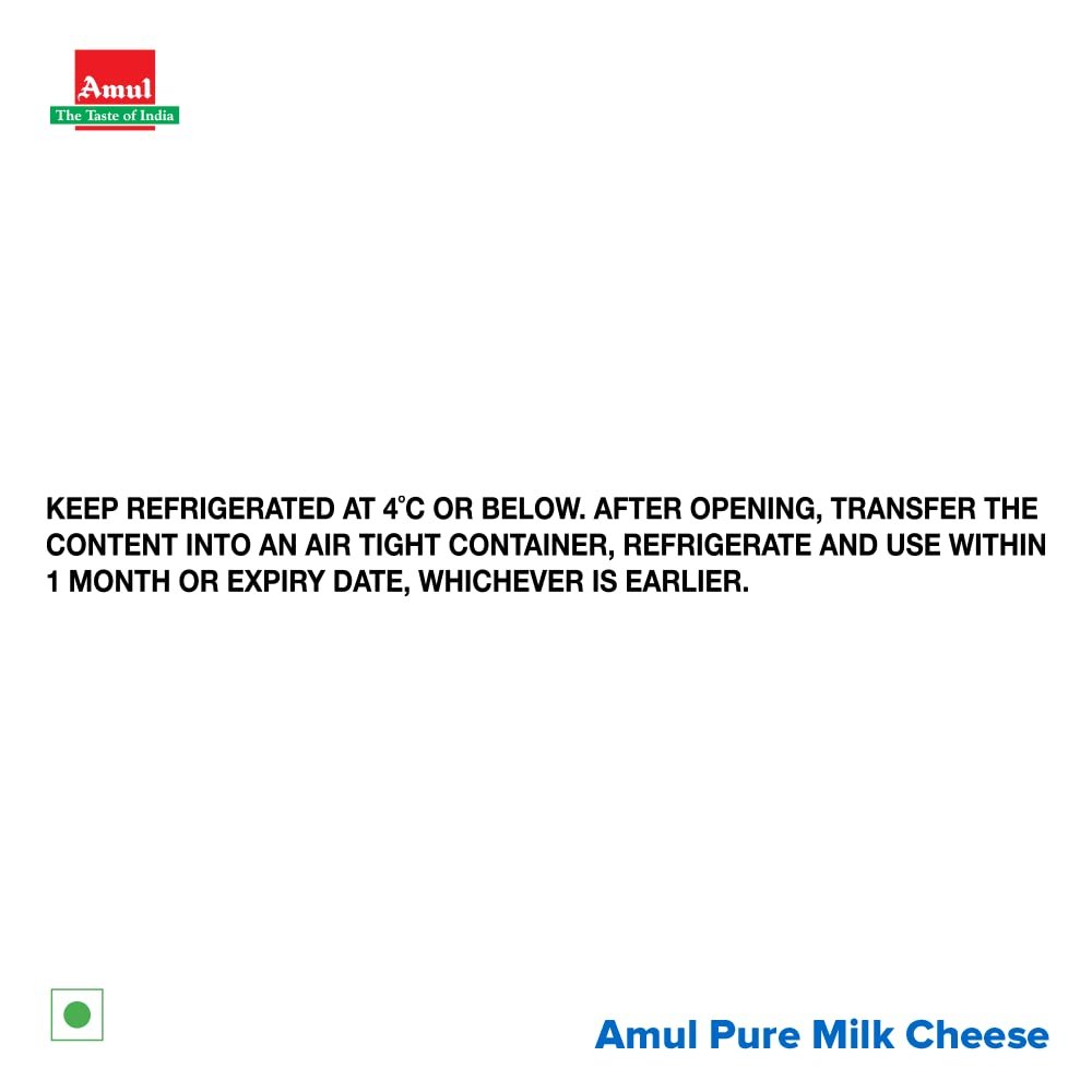 Amul Pure Milk Cheese Block, 500 g - Image 6