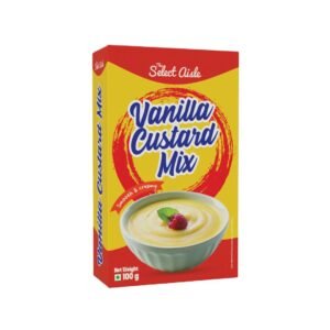 The Select Aisle Vanilla Custard Powder 100g | Creamy & Delicious Dessert Mix | Just Add Milk & Sugar | Eggless | Smooth Rich Vanilla Flavour