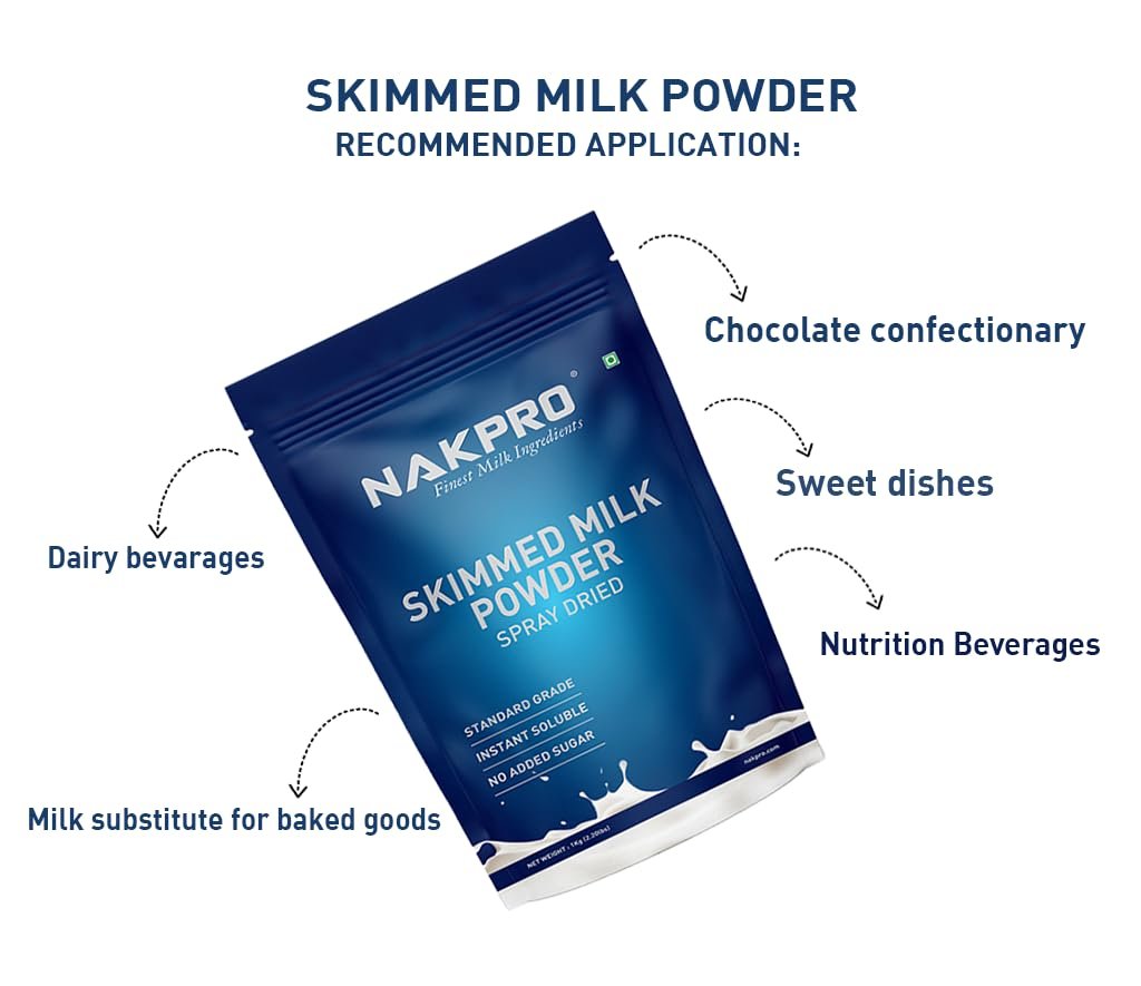 NAKPRO Skimmed Milk Powder, 1000g | Spray Dried | Made from Cow’s Milk | Suitable for Tea & Coffee | Tested by a NABL-Accredited Laboratory - Image 4