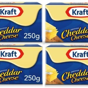 Krafts Processed Cheddar Cheese Block – Rich & Creamy Taste 4 x 250g (Imported)