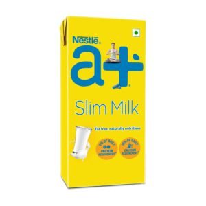 Nestlé a+ Slim Skimmed Milk, Tetra Pack, 1L