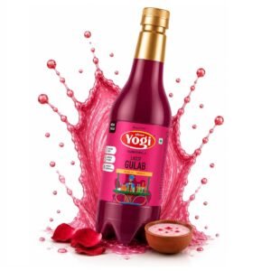 Rose Lassi Syrup for Milk, Lassi & Cold Drinks | Refreshing Aromatic Gulab Flavour Beverage Syrup | Natural Ingredients | Perfect for Falooda, Ice Cream, Ice Gola & Desserts | Perfect for Everyday | Makes 25 Glasses - 750 ml