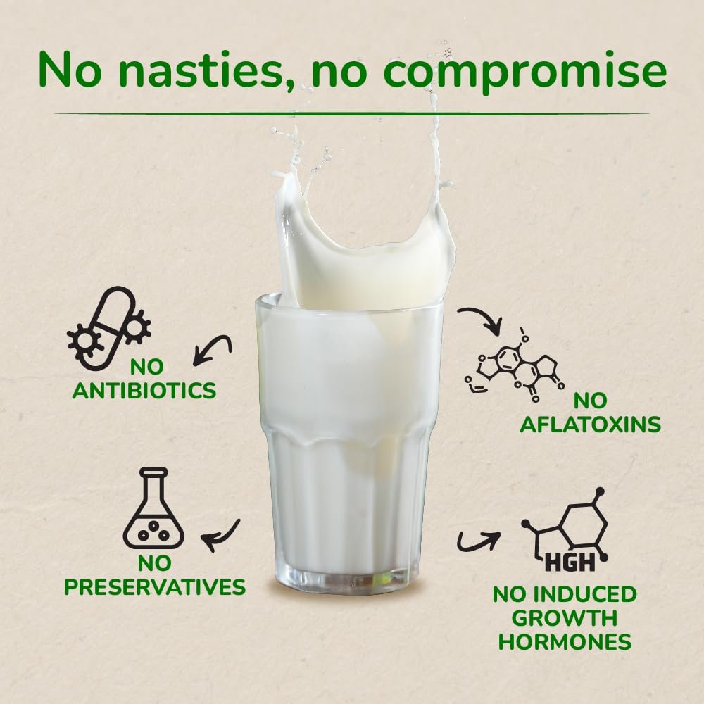 Akshayakalpa Organic Cow Milk (UHT) Pack of 16 (200ml) - Image 5