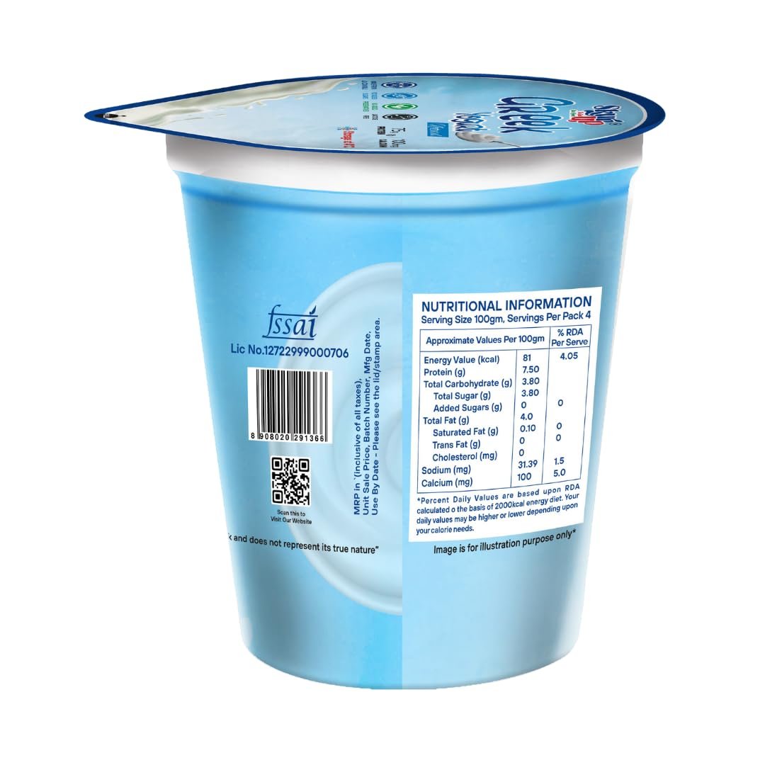 Skyrrup Original Greek Yogurt 400g | High Protein | Fat Free | No Added Sugar - Image 3