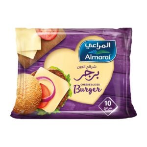 Almarai Burger Cheese Slices, Processed Cheese, 10 Slices, 200g BY febora foods