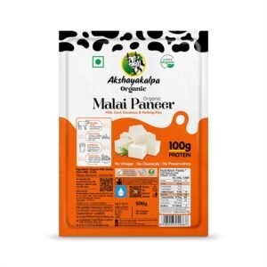 Akshayakalpa Organic -Handcradted Organic Malai Paneer,500Gm