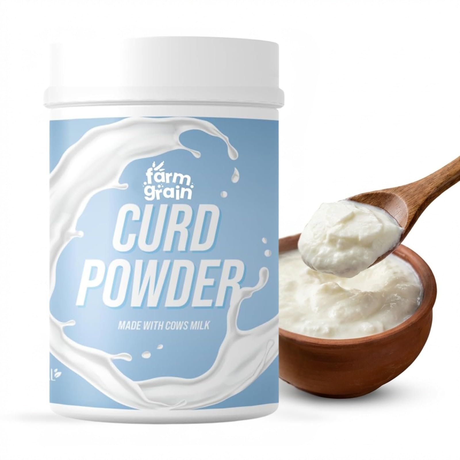 FARM GRAIN Curd Powder | Natural & Pure Dahi Powder | Ready-to-Make Curd Mix - 200g
