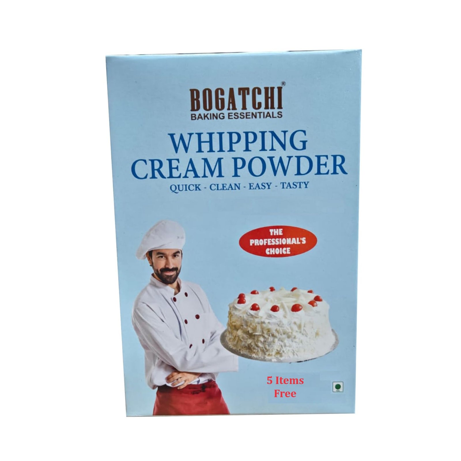BOGATCHI Whipping Cream Powder, Gluten Free | Tasty | Non-GMO, Cake Decoration Cream, 180g, Free Measuring Spoon and Baking Tool Kit - DDna7