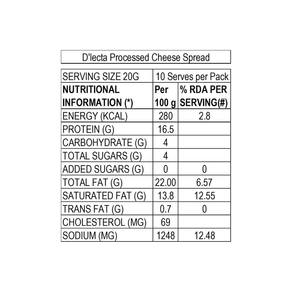 Dlecta Cheese Slices 200 gm Pack - Image 5