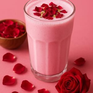Tea Planet Rose Lassi Premix Powder – 1KG Bulk Pack | Traditional Sweet Yogurt Drink Mix with Soothing Gulab (Rose) Flavor | Instant Summer Beverage Base – Made with Yogurt Powder | Blend & Serve