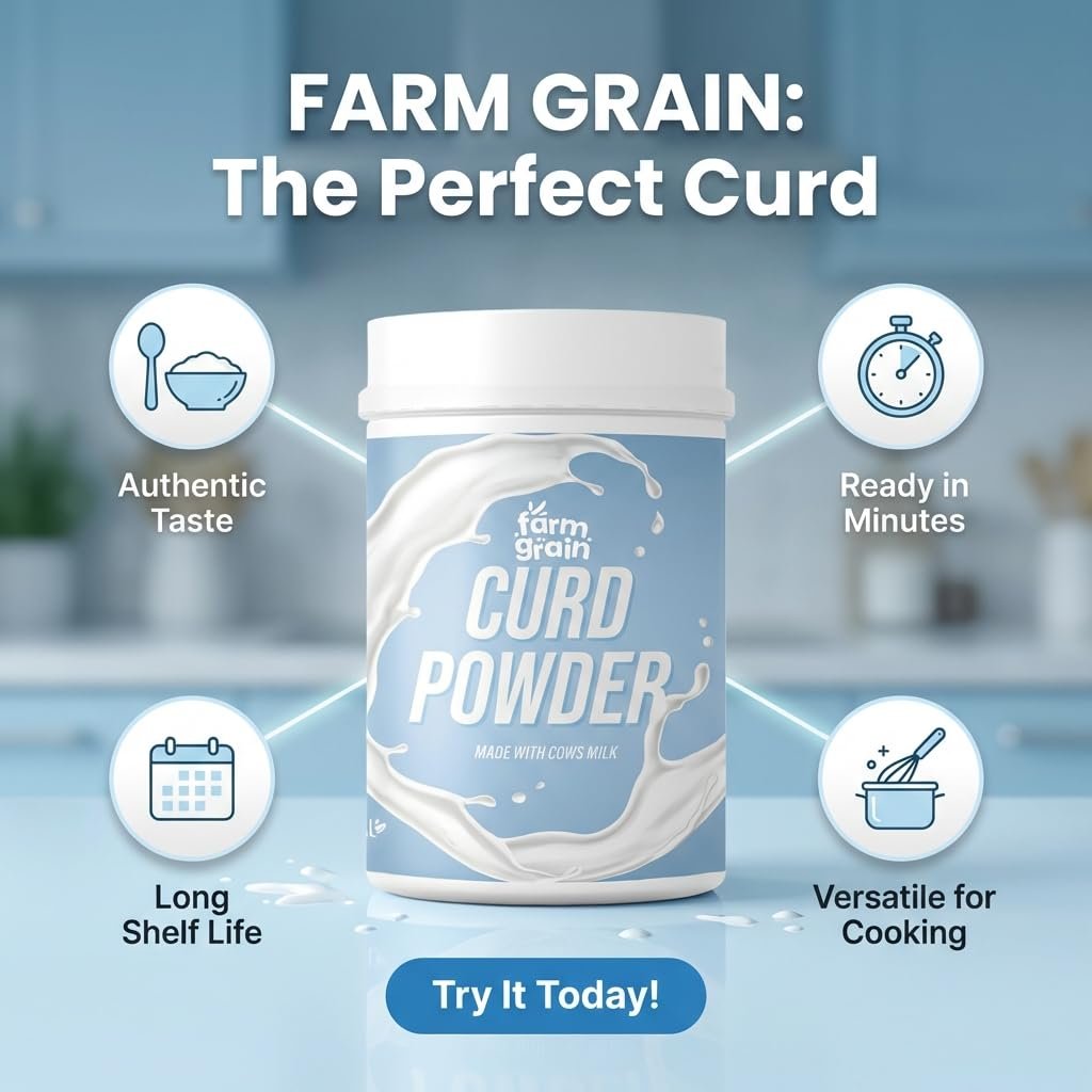 FARM GRAIN Curd Powder | Natural & Pure Dahi Powder | Ready-to-Make Curd Mix - 200g - Image 8