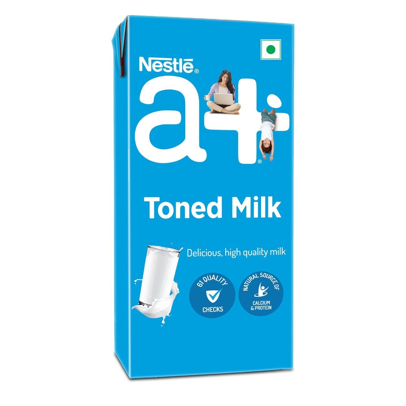 Nestlé a+ Toned Milk, Tetra Pack, 1Ltr.