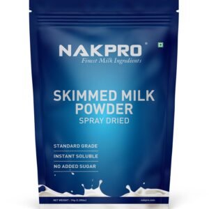 NAKPRO Skimmed Milk Powder, 1000g | Spray Dried | Made from Cow’s Milk | Suitable for Tea & Coffee | Tested by a NABL-Accredited Laboratory