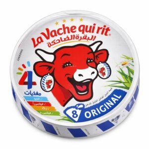 Laughings Cow Cheese Triangles Original 8 Individually Wrapped Portions Round Pack Creamy Spread for Bread Crackers & Snacks (Imported) 120g