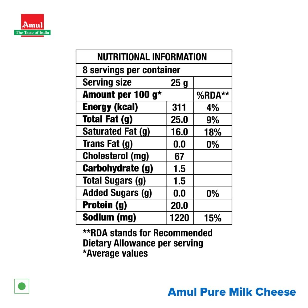 Amul Cheese Easy Open Chiplet, 200 g - Image 4