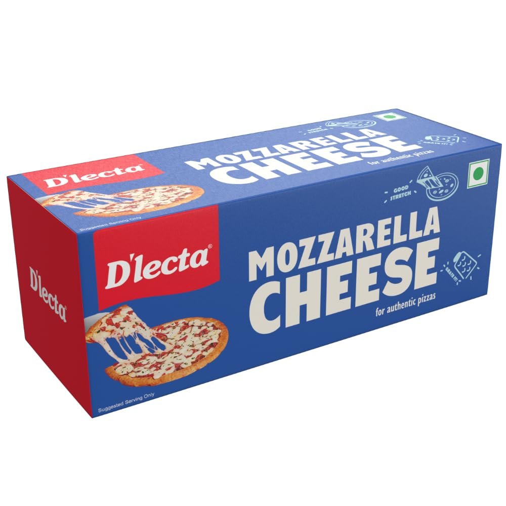 D'lecta 100% Mozzarella Cheese Block 200g – For Authentic, Stretchy Pizza - Image 3