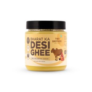 Two Brothers Bharat ka Desi Ghee 500 ml | Danedaar Ghee made from Desi Gir Cow milk cream | Grass-fed Desi Gir Cows | Premium Desi Ghee | Handcrafted in Small Batches
