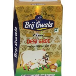 BRIJ GWALA Desi Cow Ghee |Made Traditionally From Curd | Cow Ghee For Better Digestion And Immunity | 1 Ltr-1
