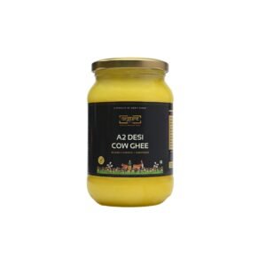 ORGURE A2 Desi Cow Ghee – Bilona Hand-Churned | Grass-Fed & Natural | No Preservatives | Non-GMO | Lab Tested | Immunity & Digestion Support | MSME Award Winner | 500ml Glass Jar
