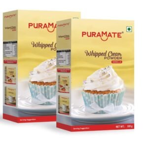 BAKERSVILLE Puramate Whipped Cream Powder-Vanilla, 100g (Pack of 2)