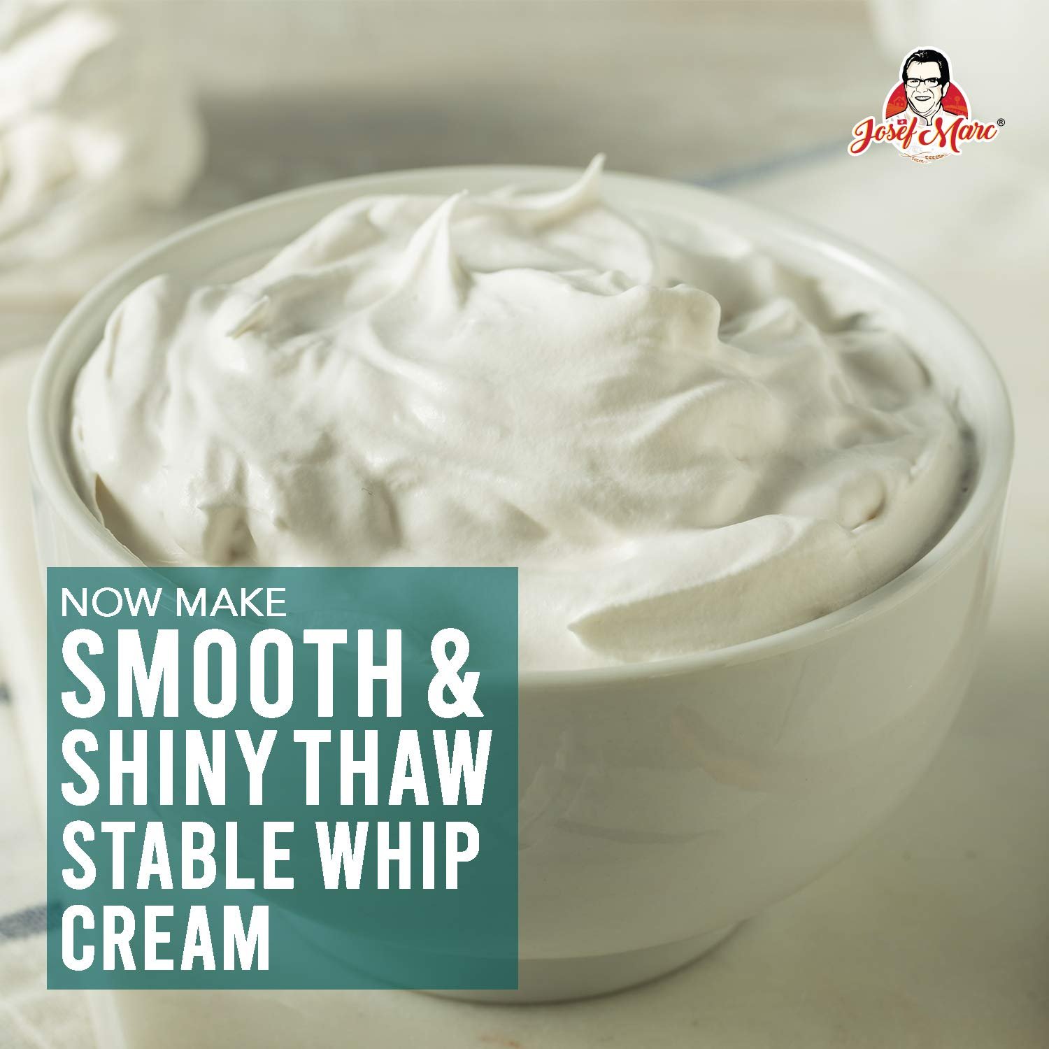 JOSEF MARC Non-Dairy Whipping Cream Powder, 1.5 LBS - Instant & Easy to Use, All-Natural Ingredients & Gelatin Free | Formulated in Switzerland. - Image 5