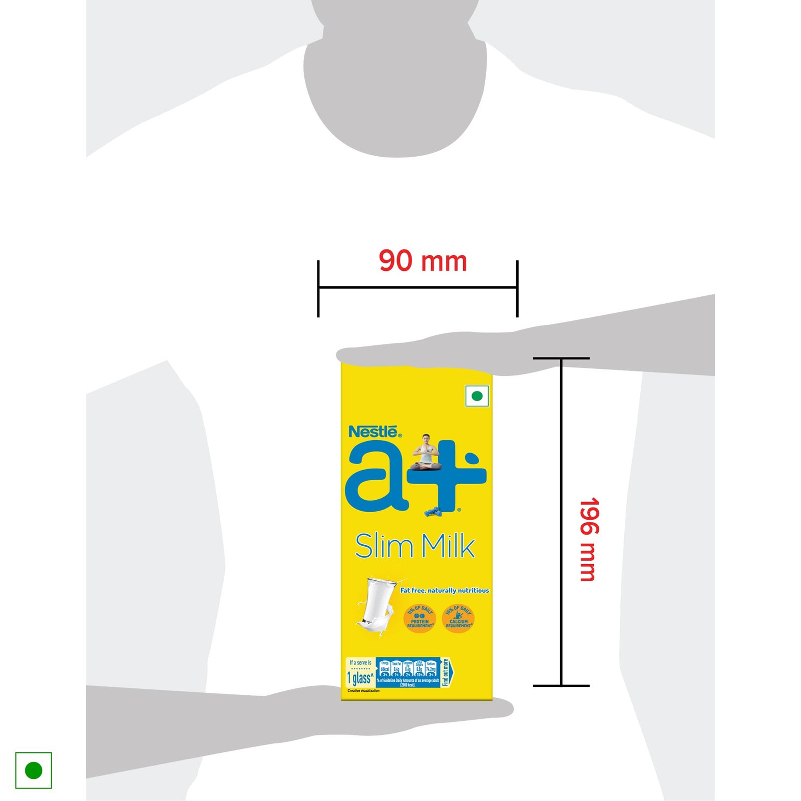 Nestlé a+ Slim Skimmed Milk, Tetra Pack, 1L - Image 6