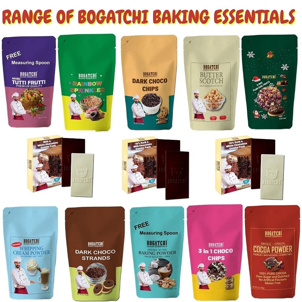 BOGATCHI Whipping Cream Powder, Tasty | Non GMO | Gluten Free, Whipping Cream for Cakes, Muffins, Cup Cakes, Tarts, Coffee, 180g , Free Measuring Spoon - Image 7