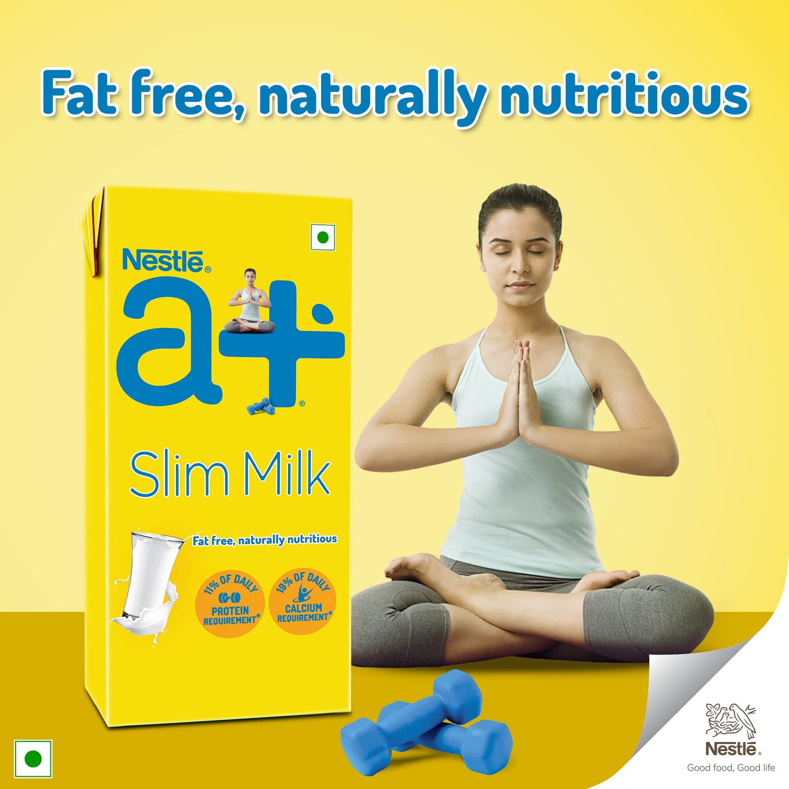 Nestlé a+ Slim Skimmed Milk, Tetra Pack, 1L - Image 7