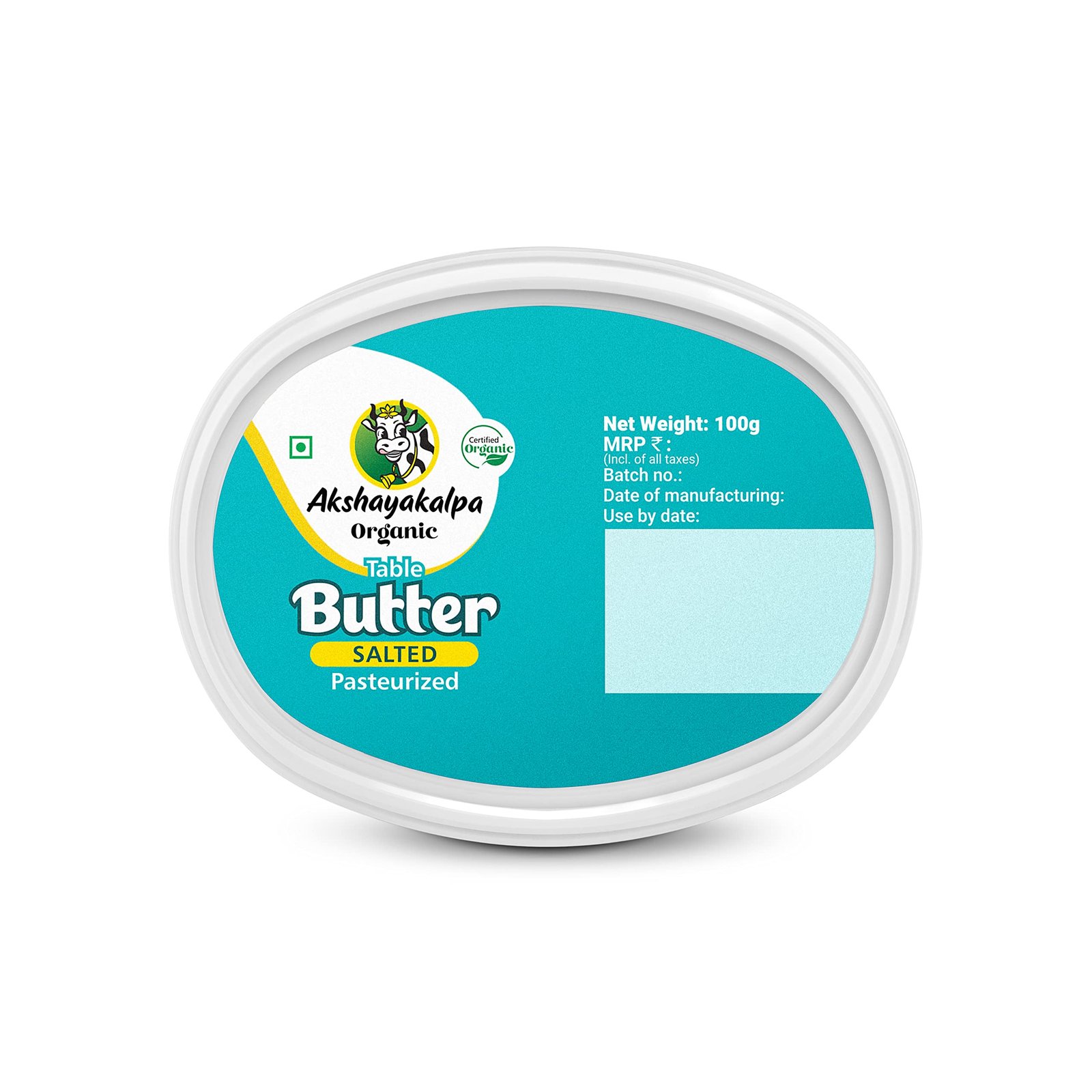Akshayakalpa Organic -Organic Table Butter Salted 100 Gm-Tub - Image 3