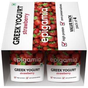Epigamia Strawberry Greek Yogurt 85Gms (Pack of 4)