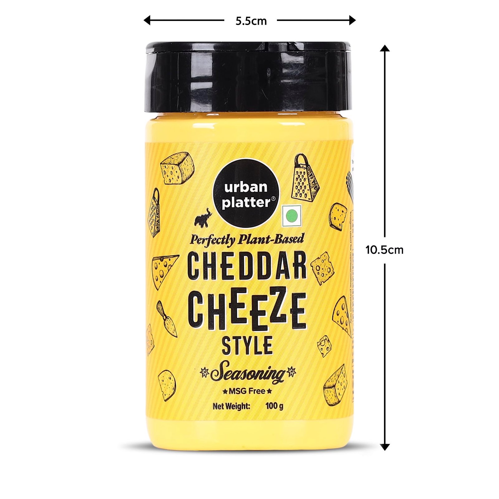 Urban Platter Cheddar Cheese Style Seasoning, 100g (Perfectly Plant-based | Ideal for Pop Corn, Fries, Pasta, and more) - Image 9