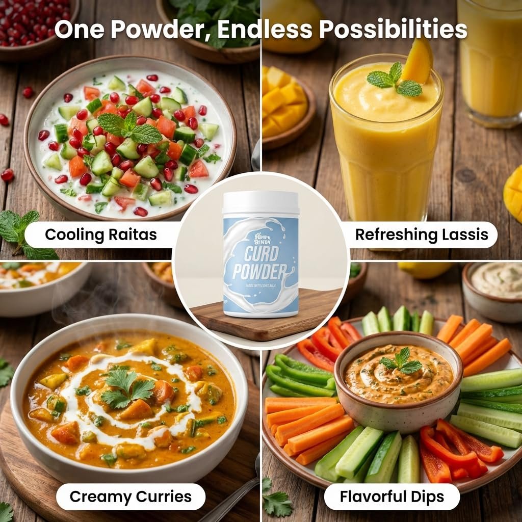 FARM GRAIN Curd Powder | Natural & Pure Dahi Powder | Ready-to-Make Curd Mix - 200g - Image 6