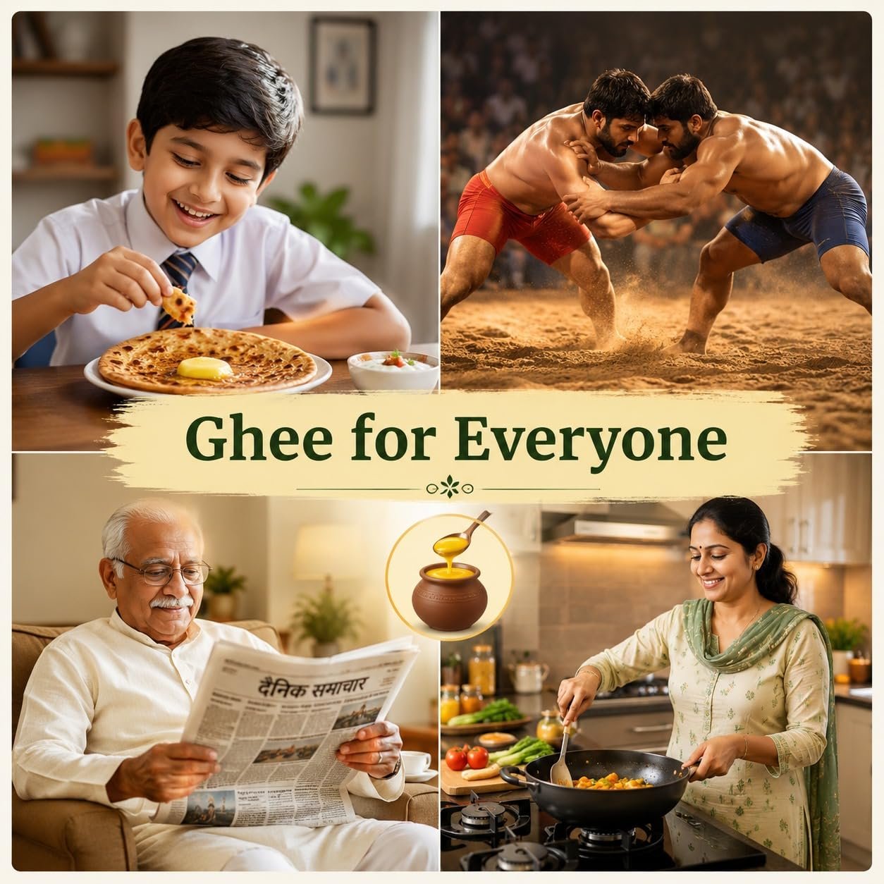 Pure A2 Sahiwal Cow Ghee (500ml) | Pure Desi Cow Ghee Made Using Traditional Bilona Method | Certified & Lab Tested Premium Indian Ghee for Cooking | Pooja & Daily Use | Ojasya Naturals - Image 5