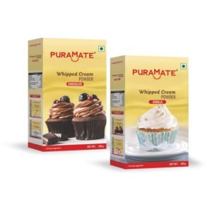 BAKERSVILLE Puramate Whipping Cream Powder Combo (Vanilla 100g & Chocolate 100g)
