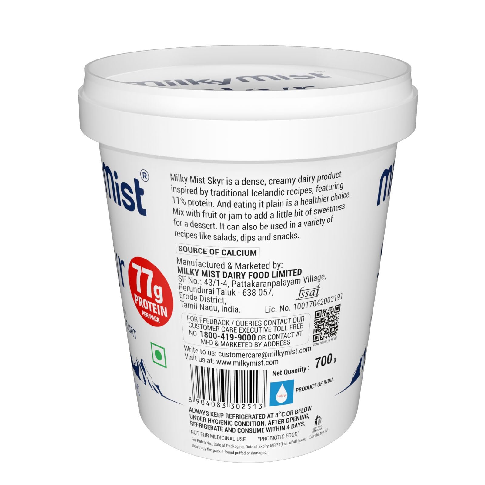 Milky Mist SKYR, 700gm - Image 8