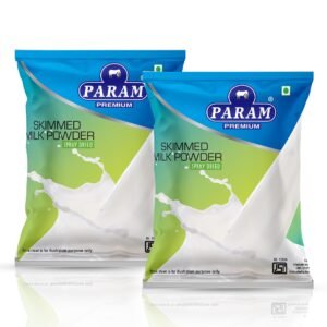 Param Skimmed Milk Powder 1Kg (Pack of 1) | 100% Pure & Natural | High Protein, Low Fat, Sugar-Free | No Preservatives | Instant Mix for Tea, Coffee, Cooking & Baking | Fat-Free Dairy Milk Powder