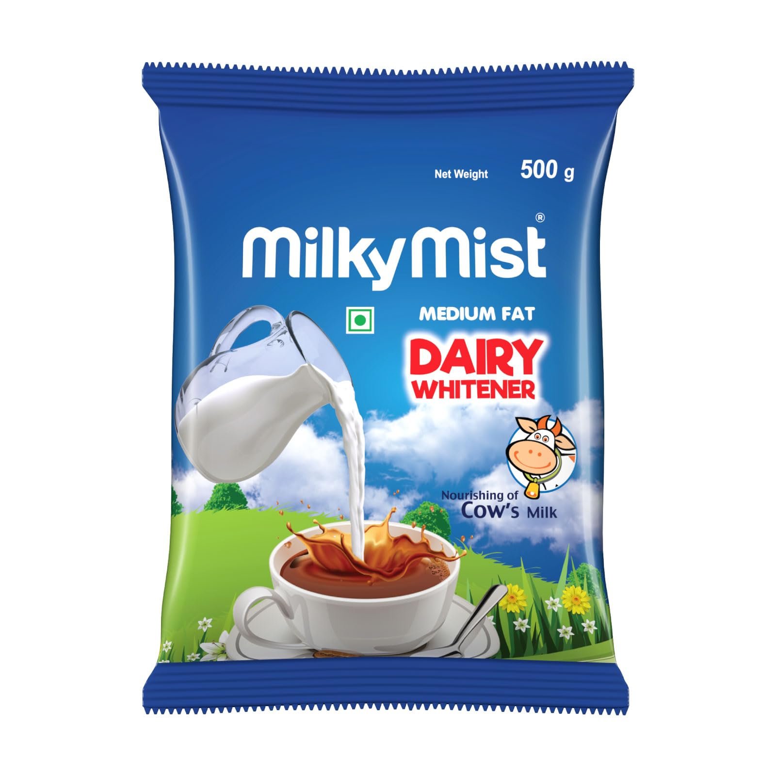 Milky Mist Dairy Whitener Powder Pouch, 500 G