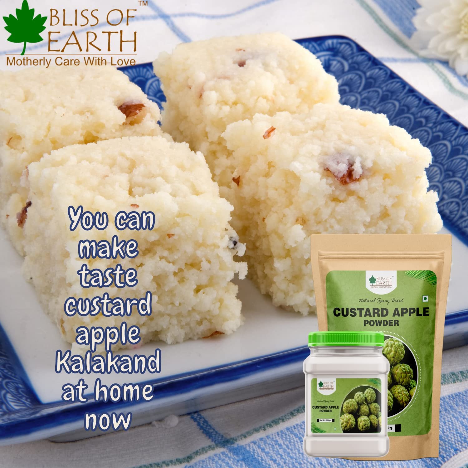 Bliss of Earth 500gm Mango Powder + 500gm Custard Apple Powder Natural Spray Dried Taste and Healthy Combo - Image 6