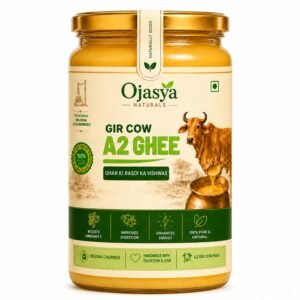 A2 Gir Cow Ghee 500ml | Pure Desi Cow Ghee Made Using Traditional Bilona Method | Certified & Lab Tested Premium Indian Ghee for Cooking | Pooja & Daily Use | Ojasya Naturals