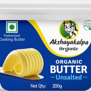Akshayakalpa-Organic Cooking Butter Un-Salted 200 Gm-Tub