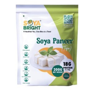 Soya Bright Soya Paneer (Tofu) 200g (Pack of 2)| Paneer-Style, Grills & Air Fries | Shelf Stable, No Refrigeration | High Protein | Preservative Free | Vegan | Dairy & Gluten Free