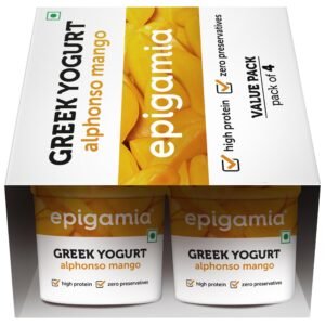 Epigamia Mango Greek Yogurt 85Gms (Pack of 4)