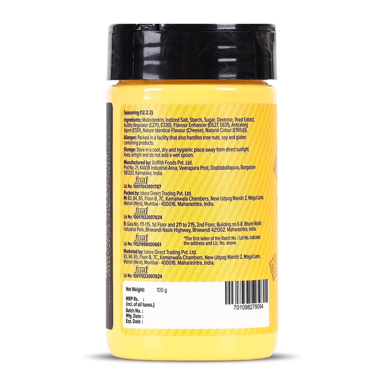 Urban Platter Cheddar Cheese Style Seasoning, 100g (Perfectly Plant-based | Ideal for Pop Corn, Fries, Pasta, and more) - Image 2