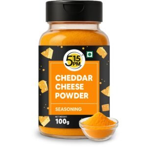 5:15PM Cheddar Cheese Powder for Popcorn, Pasta, Pizza, Nachos & Fries | Popcorn seasoning powder,1 Count