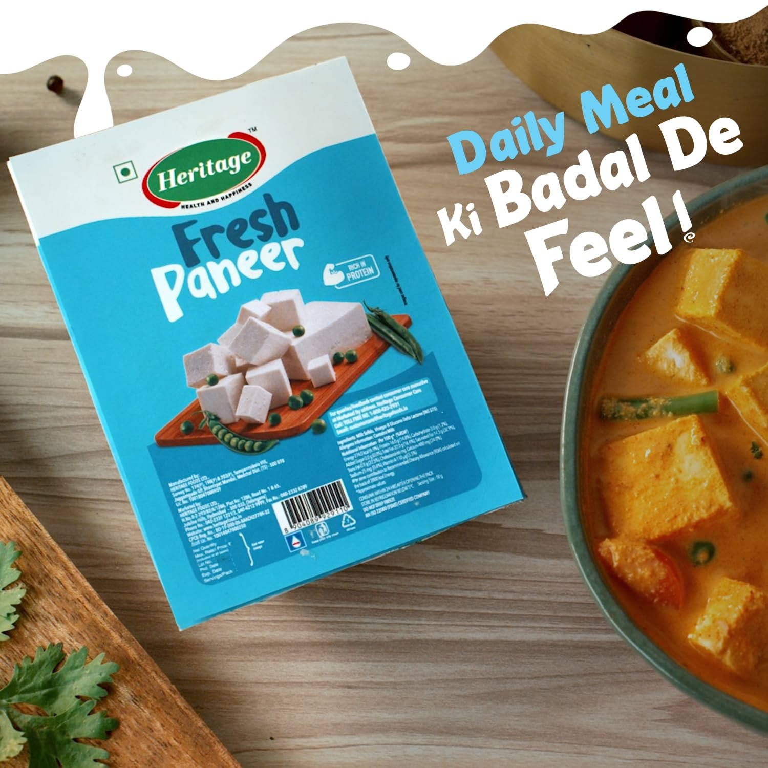 Heritage Soft & Creamy Paneer - 500g | Tasty, Nutritious & Easy to Cook - Image 9