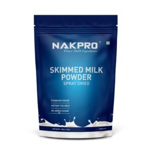 NAKPRO Skimmed Milk Powder, 500 g | Spray Dried | Made from Cow’s Milk | Suitable for Tea & Coffee | Tested by a NABL-Accredited Laboratory